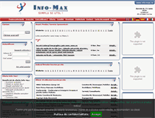 Tablet Screenshot of info-max.ro